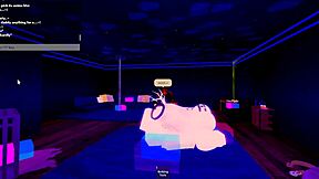 sneaking deep fucks into little 18+ slutty bitch in freaky roblox room