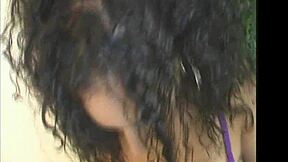 island hottie foxy roxy from trinidad showers with ebony blowjob action