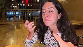 i suck huge dick in sushi bar toilet then eat rolls with cum on face