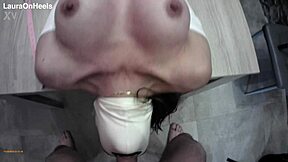 Milf Blindfolded Bound Rough Face Fucked Pussy Monster Cock Cum Mouth