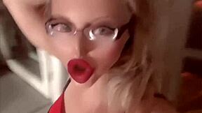 hey haters this goddess in leggings and glasses owns your feet slave worship now