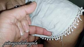 aunty skips panties outside for chubby hairy milf doggystyle pounding