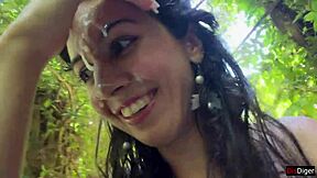 Skinny Teen Gets Facial Cumshot in Public Locker Room Then Cumwalks Waterfall