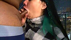 my friend blows me on balcony then i pound her huge ass hard