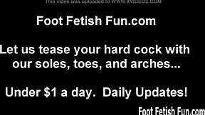 Our Aching Feet Need Your Skilled Massage and Sucking Attention