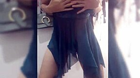 i spot this pretty latina dancing in lingerie and something wild happens next