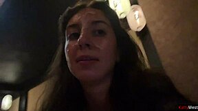 i suck huge dick in sushi bar toilet then eat rolls with cum on face