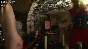 the sadists circle punishes their german european slave with intense bdsm domination and pain