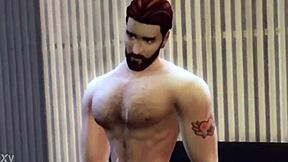 sims 4 hunks blast cum in wild threesome