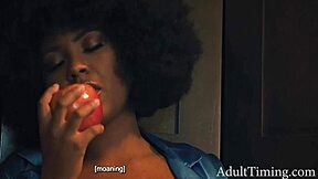 pregnant ebony's emotional bwc railing passion