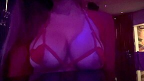 hey check out this italian milf's juicy big tits bouncing outdoors