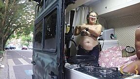 Picture slamming granny's pussy in city trailer home with raw bts footage.