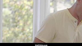 Penelope kay takes boyfriend's friend big cock anal with cumshot on ass