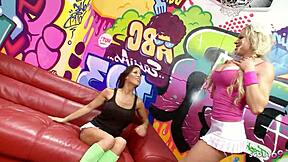 whoa cindy behr and charlie monaco trick coach into ffm threesome fuck!