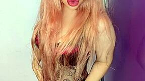 sensual findom goaldigger mistress in stockings sings addictive domination song