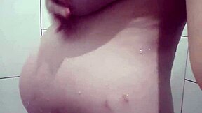 PREGNANT BLONDE GIRLFRIEND DRENCHED IN GOLDEN SHOWER BATH