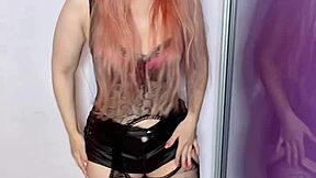 sensual findom goaldigger mistress in stockings sings addictive domination song