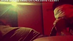 ebony teen spits while gagging on monster bbc deepthroat
