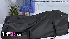 Tiny Sneaky Stepteen Craves and Rides Stepbros Huge Cock to Facial Cumshot Finish!