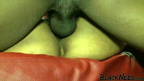 Ebony Model Takes Massive Black Cocks In Rough Interracial FMM Threesome!