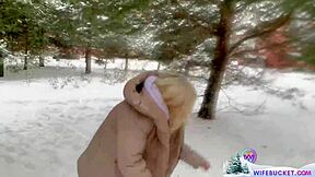 Amateur Milfs Share Jolly Snowy Holiday Home Sex with Friends