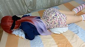 my horny virgin stepdaughter ballerina in skirt gives me erection then anal all night