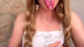 Stepdad Leaves Horny College Babe Alone in Yard Craving Outdoor Fuck!