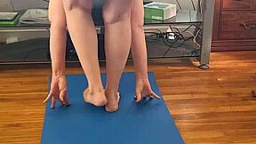 Ever seen a hot milf's big tits bounce in naked yoga?