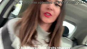 Ava Moore Empties Truckers Balls In His Cab With Glory Zavatrash