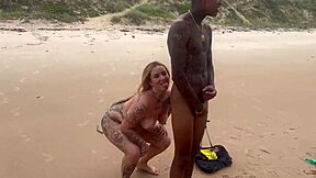 a nerdy brunette brazilian teen gets her tight ass fucked hard on copacabana beach with crowds watching