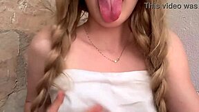 Stepdad Leaves Horny College Babe Alone in Yard Craving Outdoor Fuck!