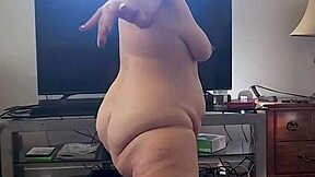 Ever seen a hot milf's big tits bounce in naked yoga?