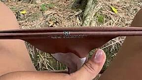 i rushed to woods after school to finger my juicy pussy alone