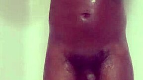 taking a shower after zodiac celebration with fresh shaved facial hair