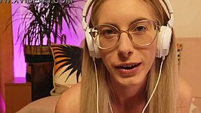 stroke your cock staring at my skinny teen face with glasses and braces