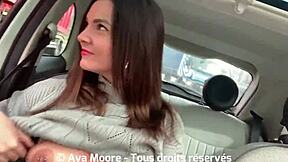 Ava Moore Empties Truckers Balls In His Cab With Glory Zavatrash