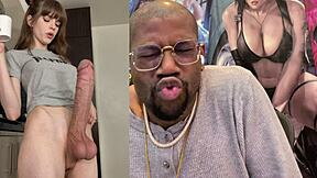 Thicc trans cock fucks tight bald pussy petite teen cosplay first time