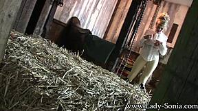 Lady Sonia's Hidden Cam Lingerie Masturbation Voyeur Delight Awaits!