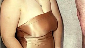 i slip into these shiny nylons for you, pose sexy, then slurp your cock and gulp every drop of cum