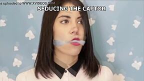 GABY MEZA AS BONDAGE WONDER WOMAN TIED GAGGED AND DOMINATED BY MRX FULLY!