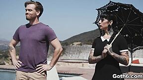 Jessie Lee begs Kyle Mason, Give me your cum so my heelmouth seal holds tight forever!