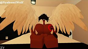 Emptying balls deep in ebony beauty