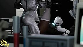 huge ass robot babe i can't stop pounding by alien monster cock