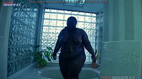 sexy black bbw's big ass belly thighs take monster bbc deep!