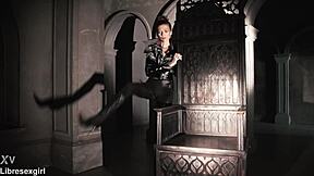 flashing shaved pussy in miniskirt... legs spread orgasm so wet!!!