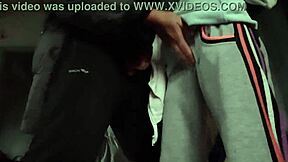 We fuck passionately with clothes on until mutual orgasms explode