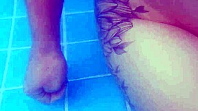 risky public sexo by the pool with petite 18+ skinny babe and her tight wet pussy