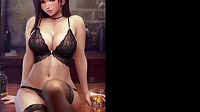 what if tifa lockhart's sexy fantasy curves came alive in steamy tribute play?