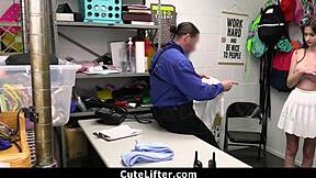 Officer gonna tell dad unless i suck and fuck her tight teen pussy right now