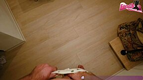 German Amateur Lesbians Tease Man in FFM Threesome